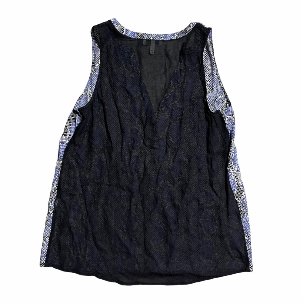 Joie Purple & Black Snakeskin Print Blouse XS - Picture 7 of 7